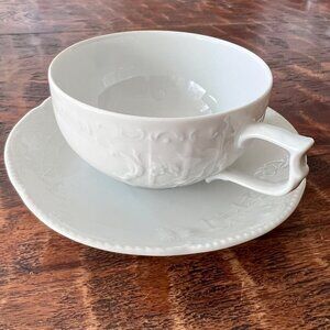 Rosenthal Sanssouci White Flat Cup And Saucer